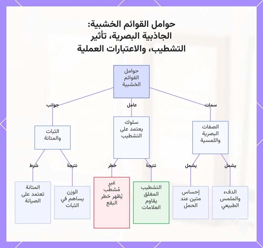 حوامل القوائم الخشبية: الجاذبية البصرية، تأثير التشطيب، والاعتبارات العملية