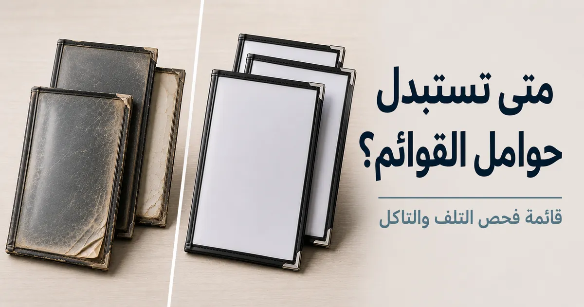حوامل قوائم طعام متآكلة مقارنة بحوامل بديلة نظيفة