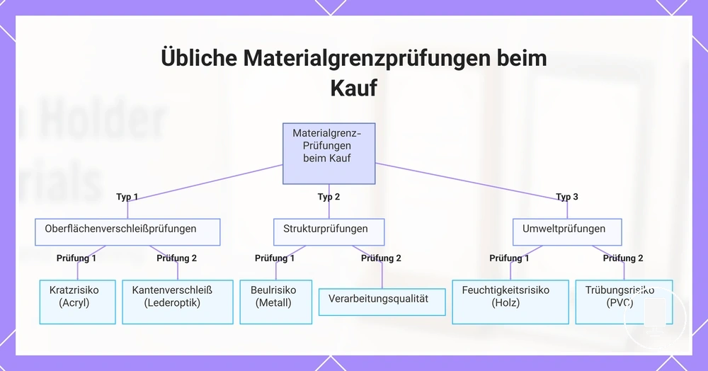Übliche Materialgrenzprüfungen beim Kauf