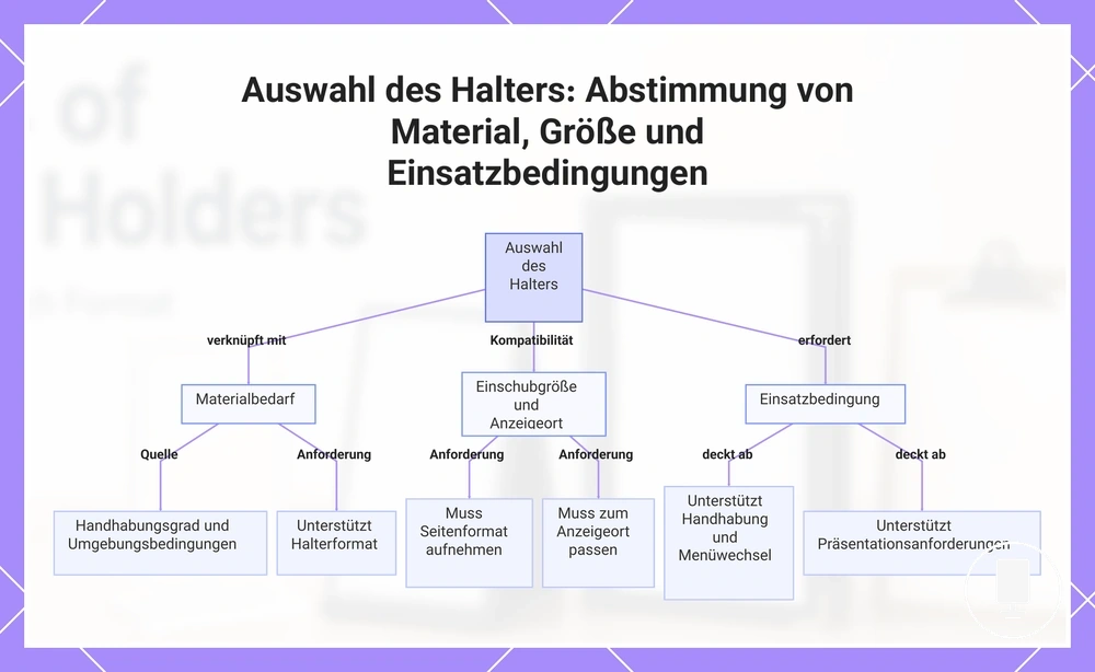 Auswahl des Halters: Abstimmung von Material, Größe und Einsatzbedingungen