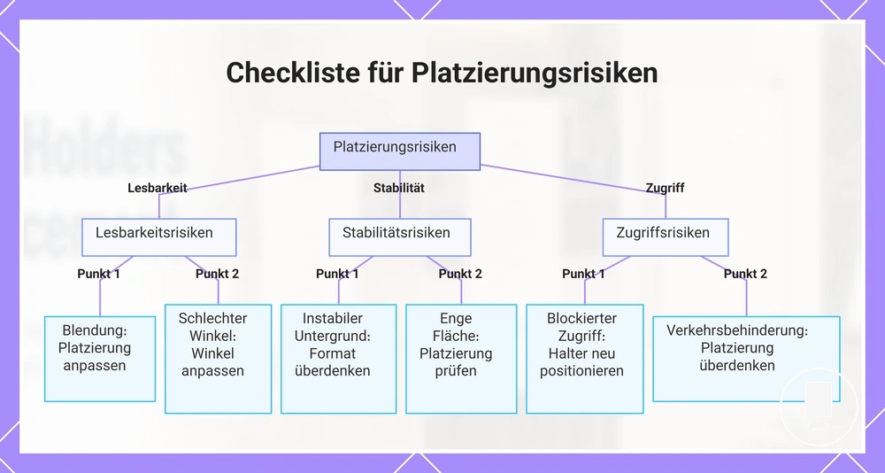 Checkliste für Platzierungsrisiken