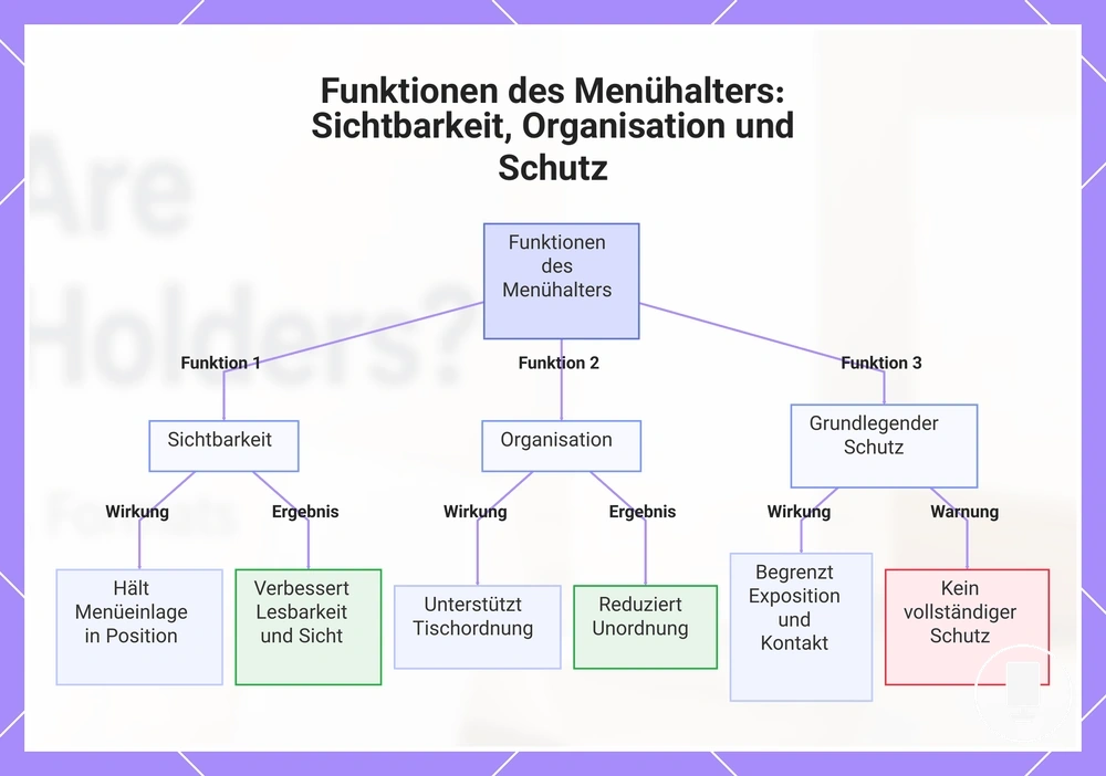 Funktionen des Menühalters: Sichtbarkeit, Organisation und Schutz