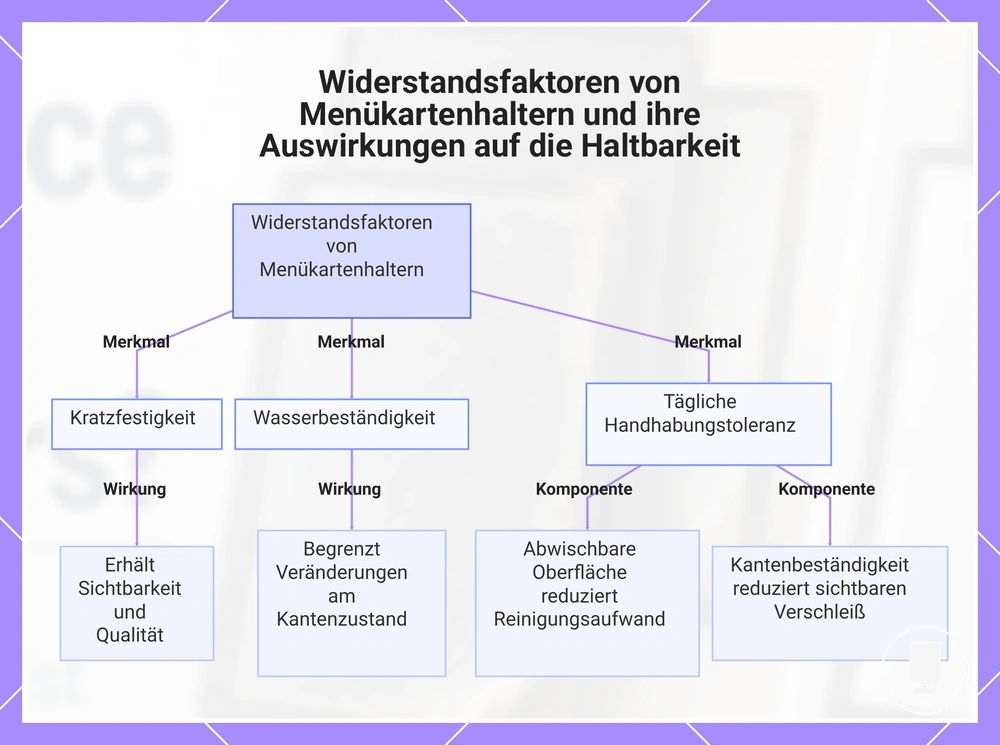Widerstandsfaktoren von Menükartenhaltern und ihre Auswirkungen auf die Haltbarkeit