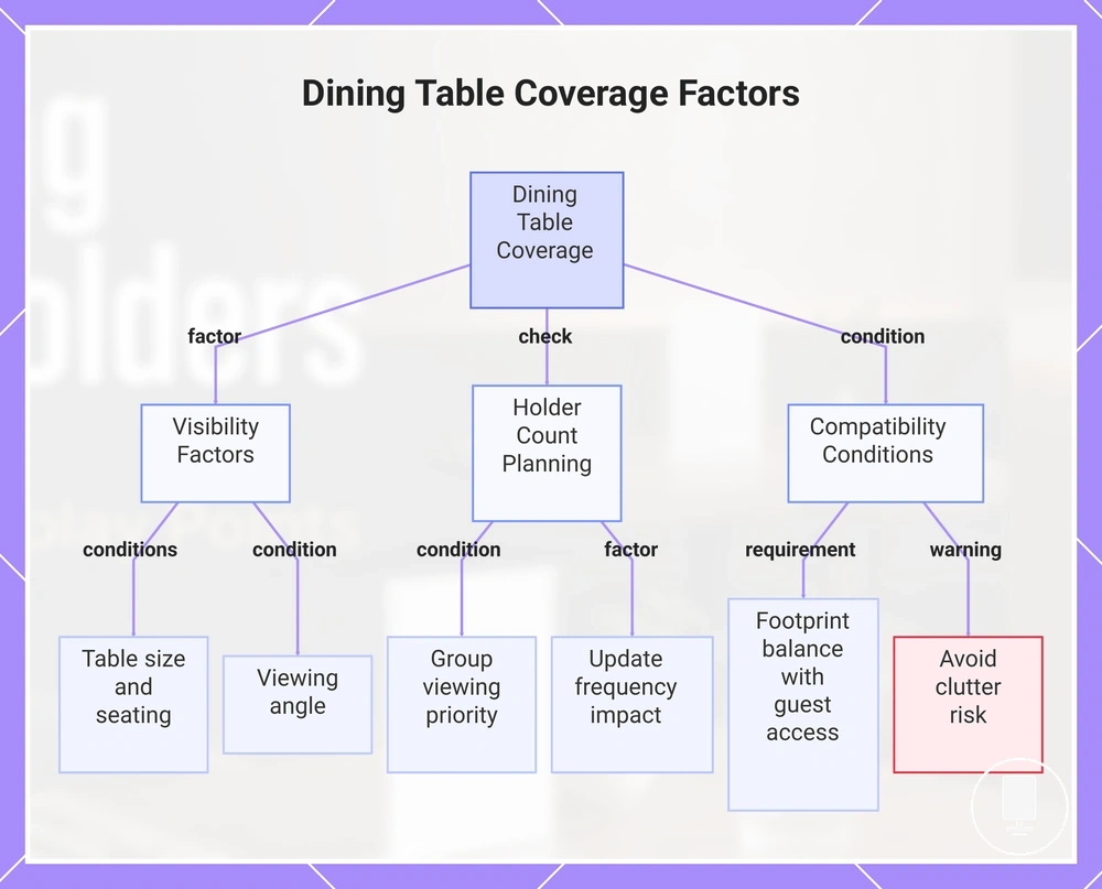Dining Table Coverage Factors