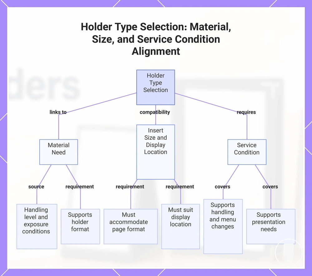 Holder Type Selection: Material, Size, and Service Condition Alignment