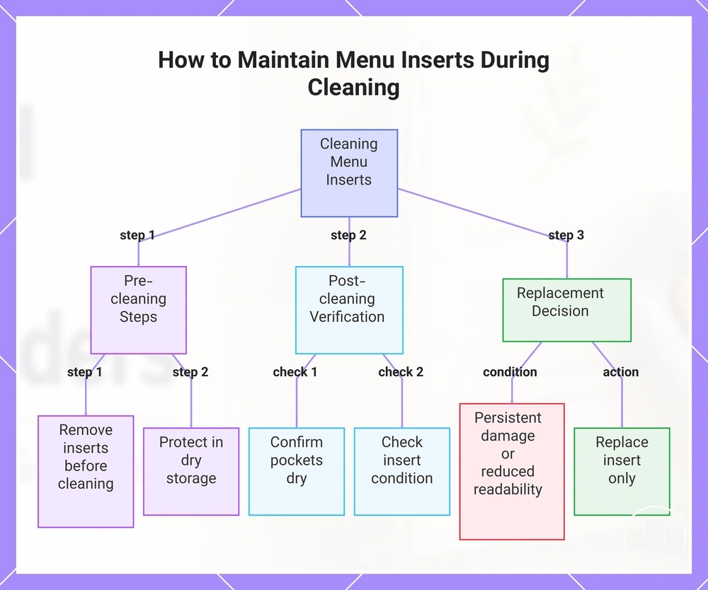 How to Maintain Menu Inserts During Cleaning
