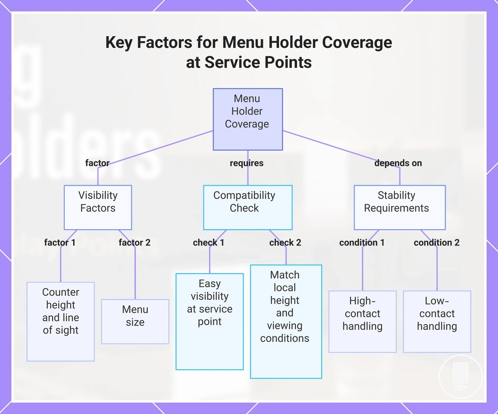 Key Factors for Menu Holder Coverage at Service Points