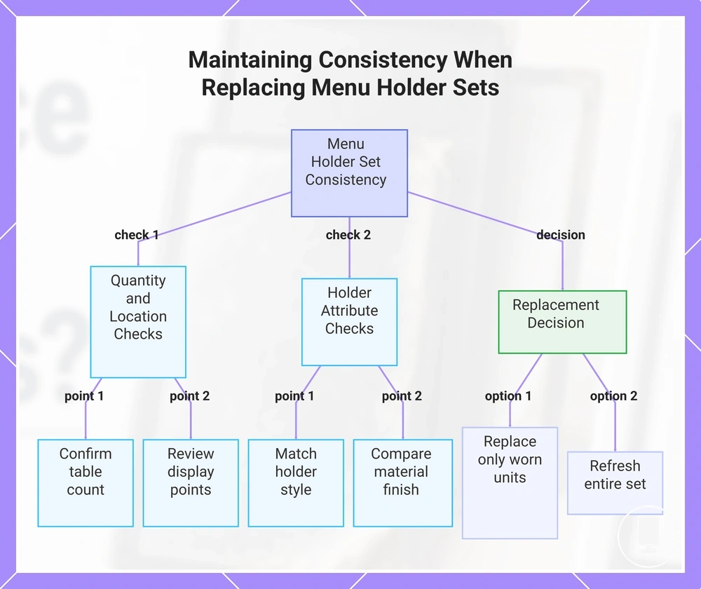Maintaining Consistency When Replacing Menu Holder Sets