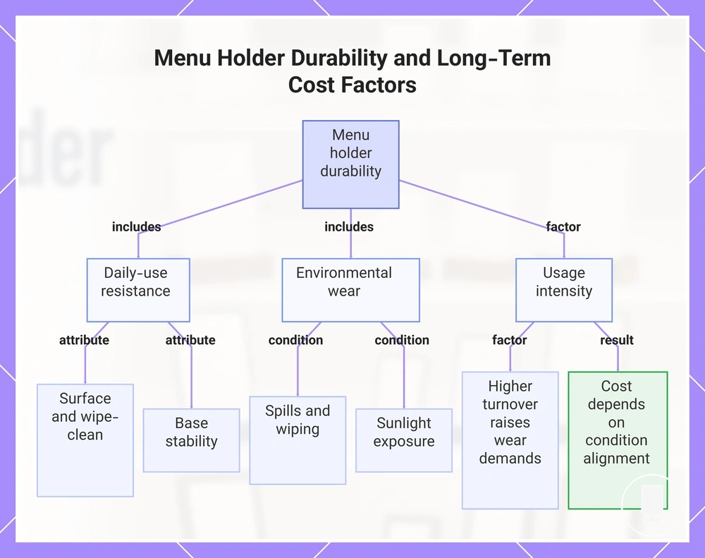 Menu Holder Durability and Long-Term Cost Factors