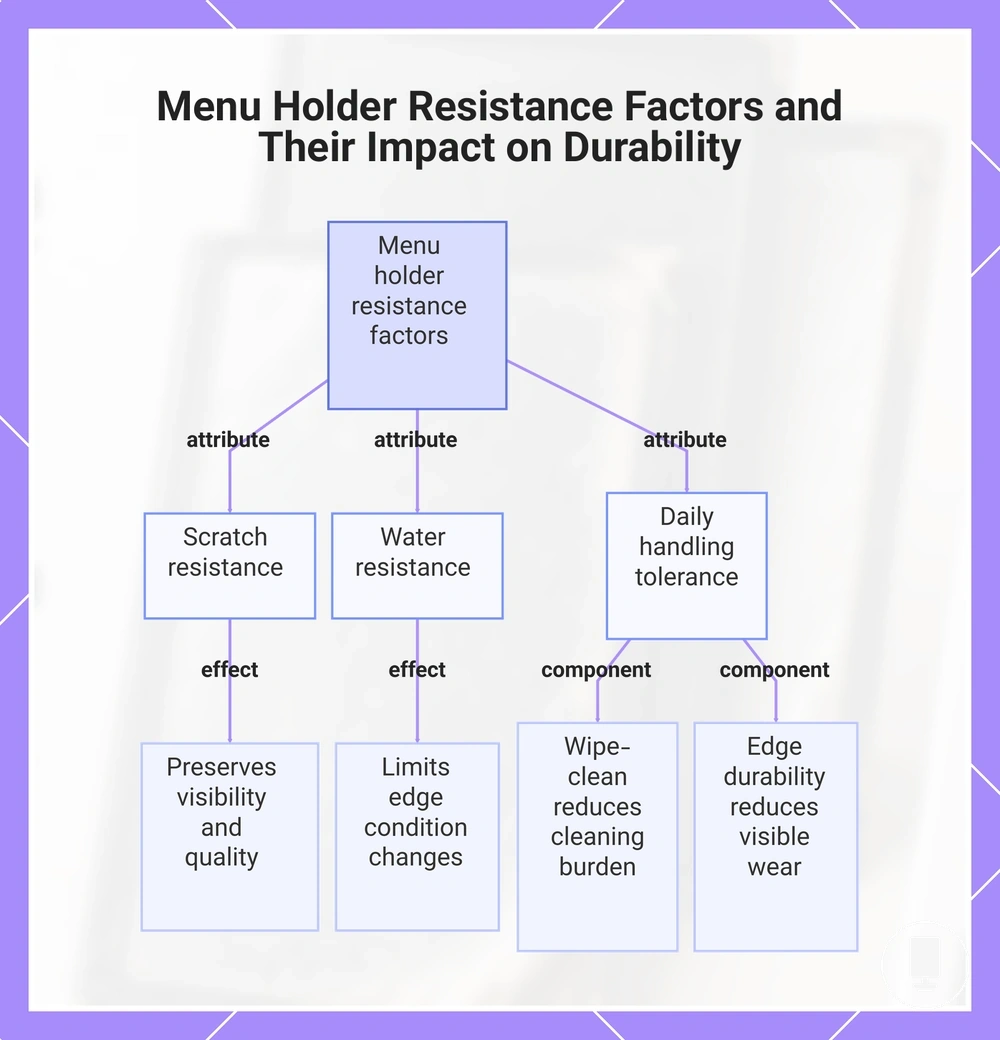 Menu Holder Resistance Factors and Their Impact on Durability