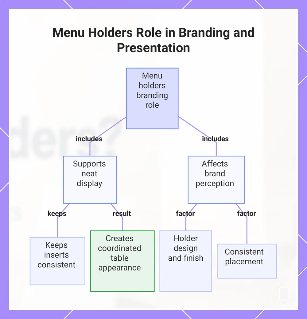 Menu Holders Role in Branding and Presentation