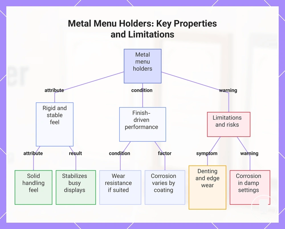 Metal Menu Holders: Key Properties and Limitations