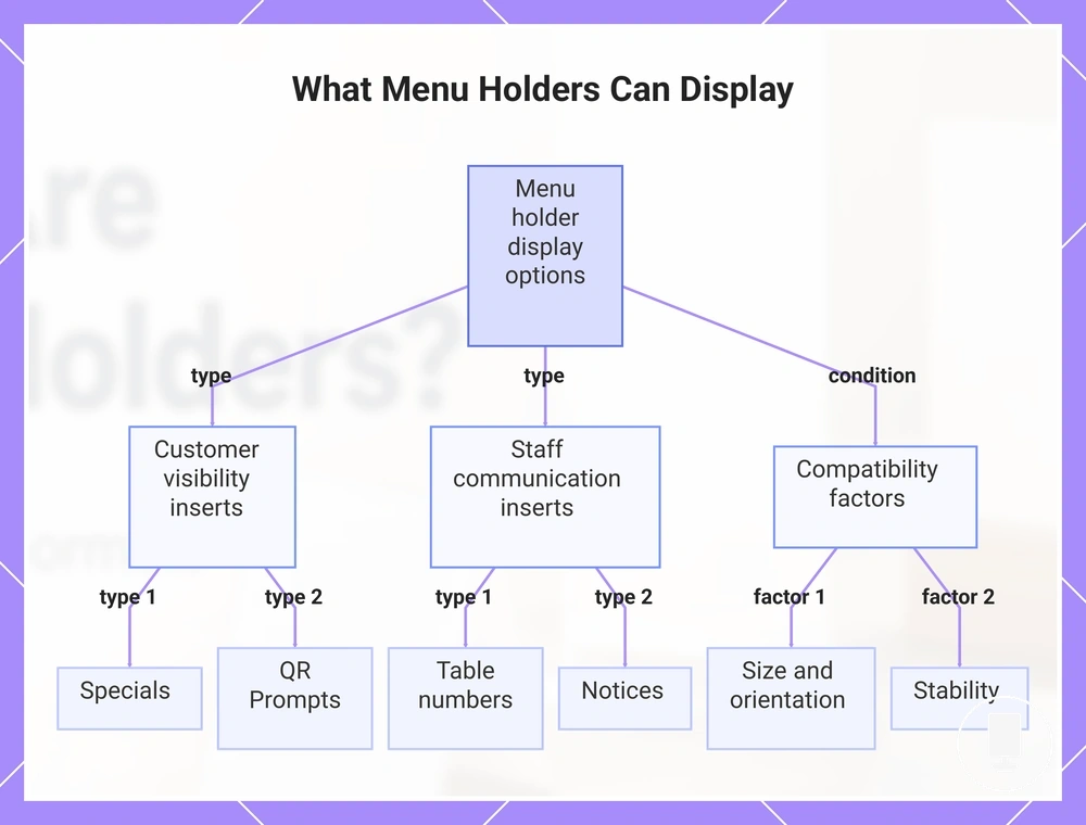 What Menu Holders Can Display