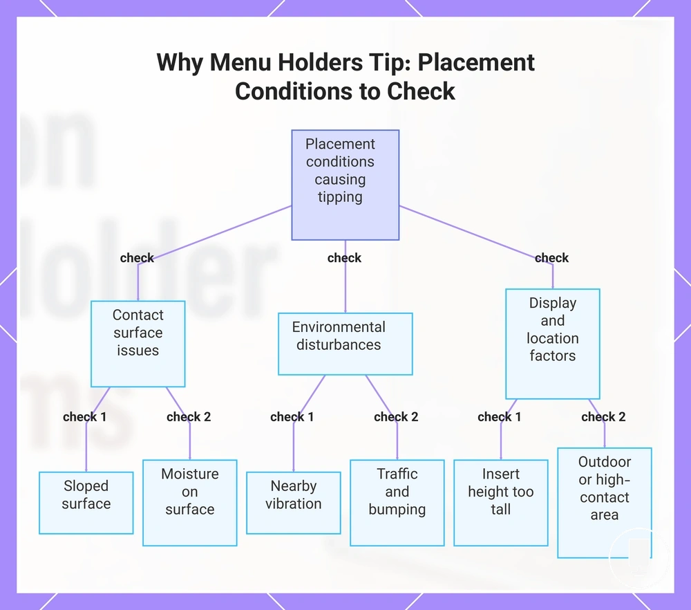 Why Menu Holders Tip: Placement Conditions to Check