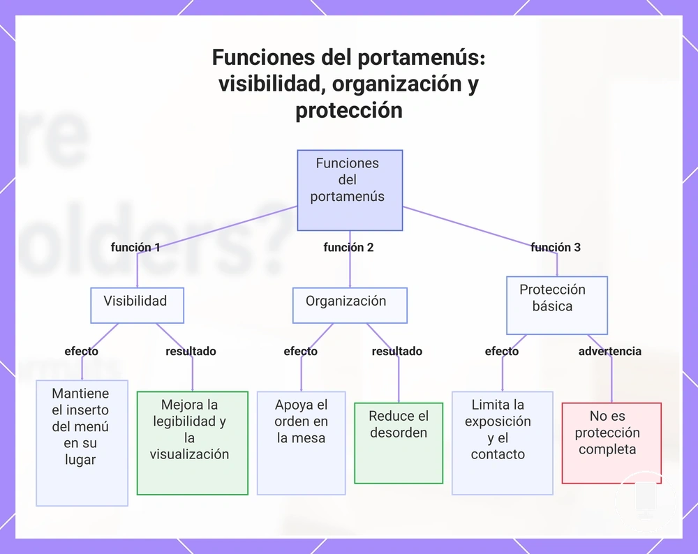 Funciones del portamenús: visibilidad, organización y protección