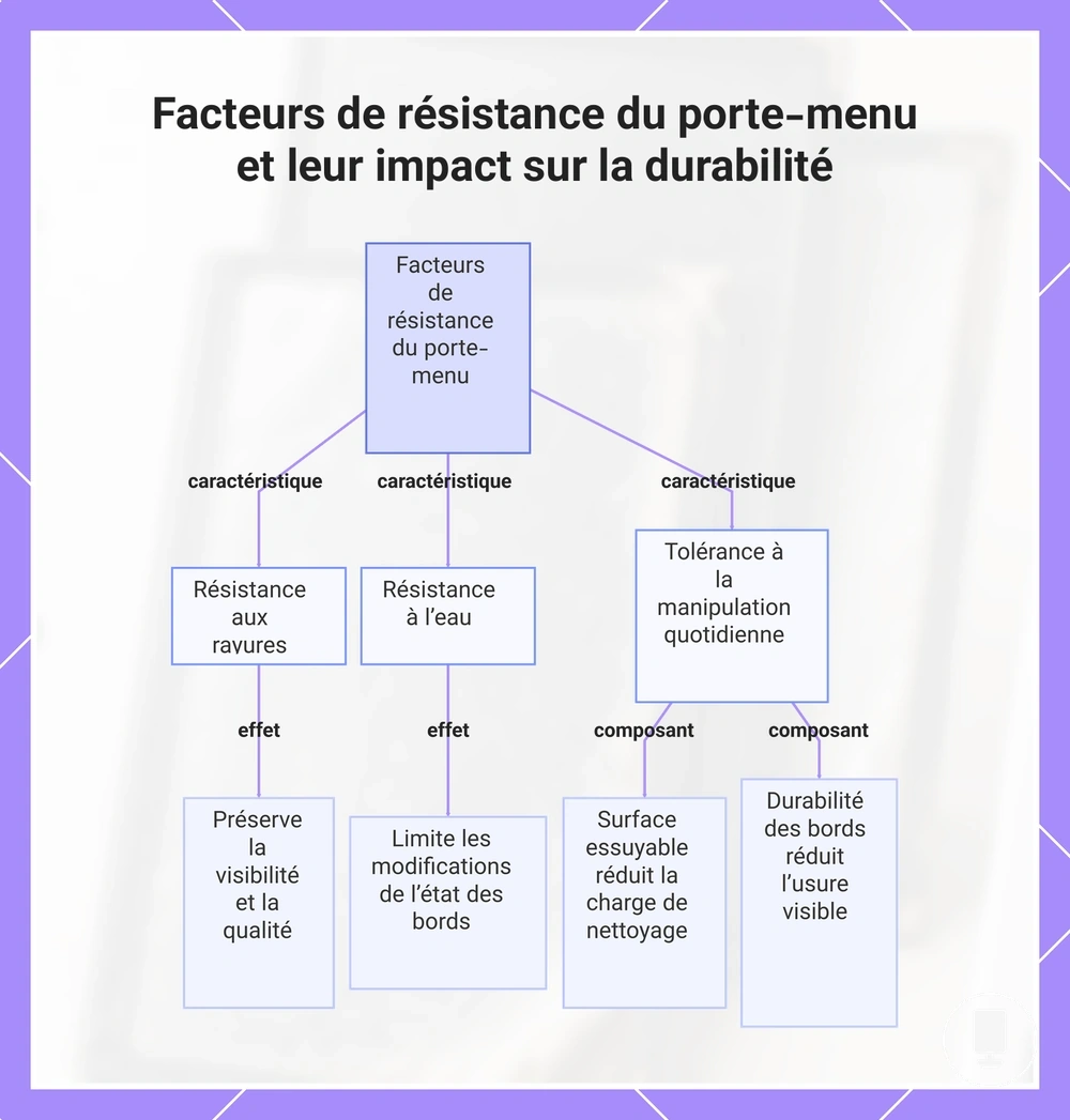 Facteurs de résistance du porte-menu et leur impact sur la durabilité