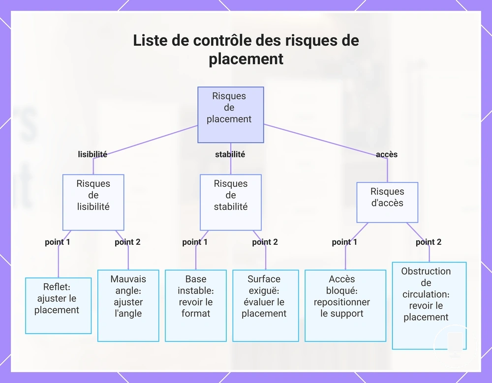 Liste de contrôle des risques de placement