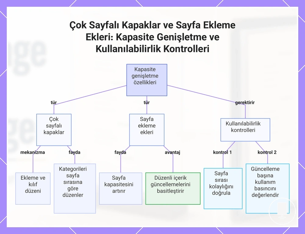 Çok Sayfalı Kapaklar ve Sayfa Ekleme Ekleri: Kapasite Genişletme ve Kullanılabilirlik Kontrolleri