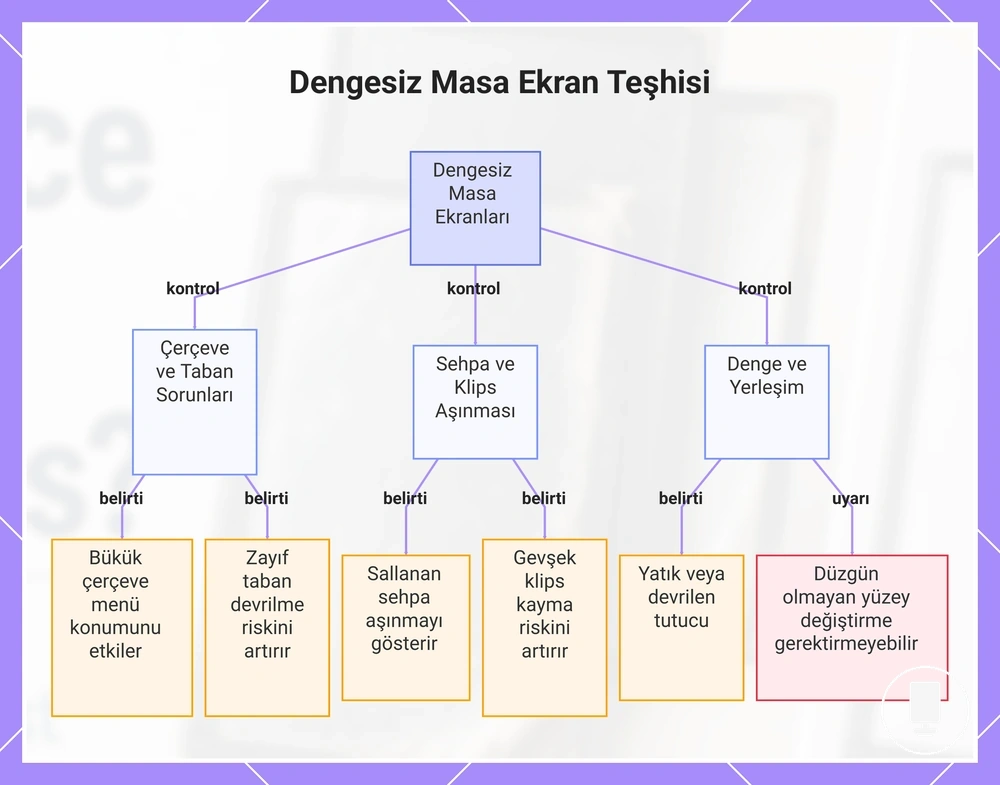 Dengesiz Masa Ekran Teşhisi