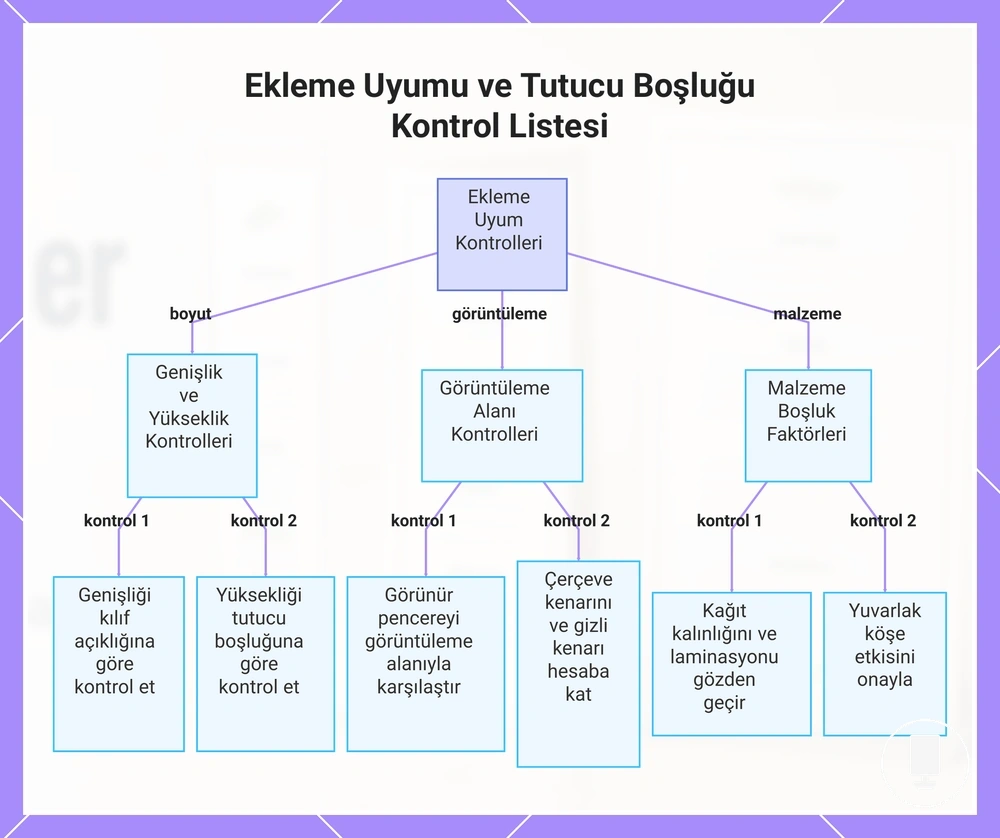 Ekleme Uyumu ve Tutucu Boşluğu Kontrol Listesi