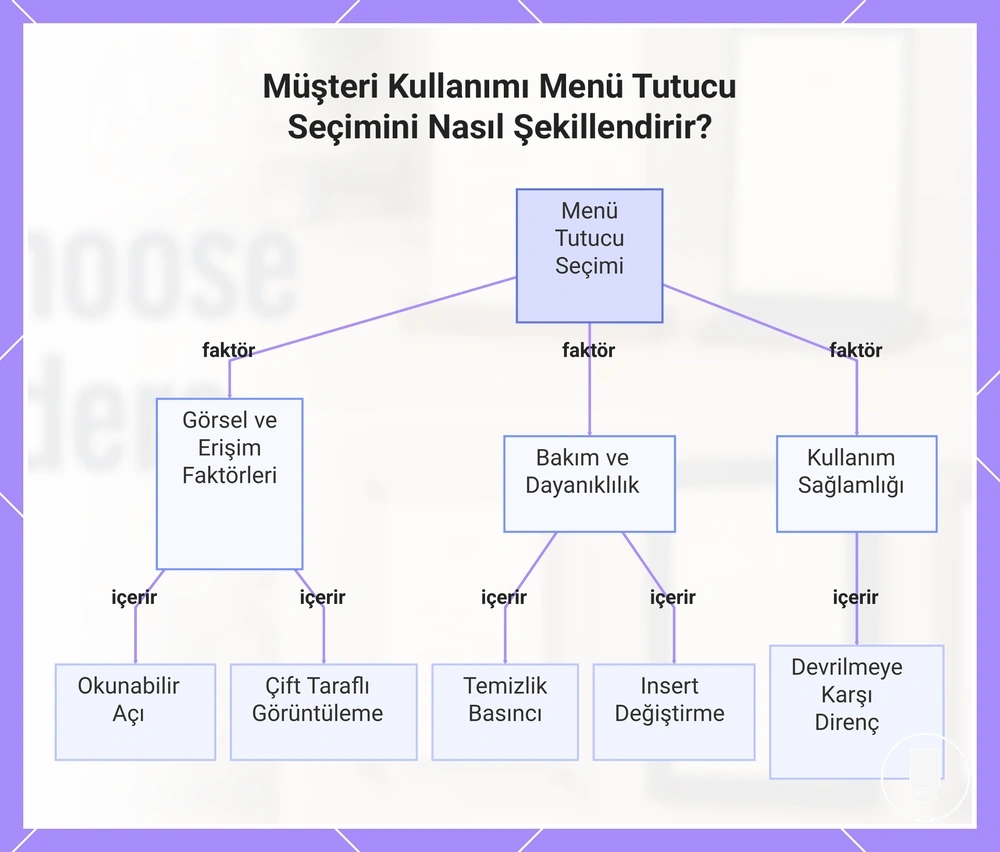 Müşteri Kullanımı Menü Tutucu Seçimini Nasıl Şekillendirir?