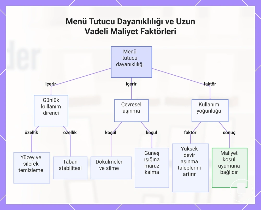 Menü Tutucu Dayanıklılığı ve Uzun Vadeli Maliyet Faktörleri