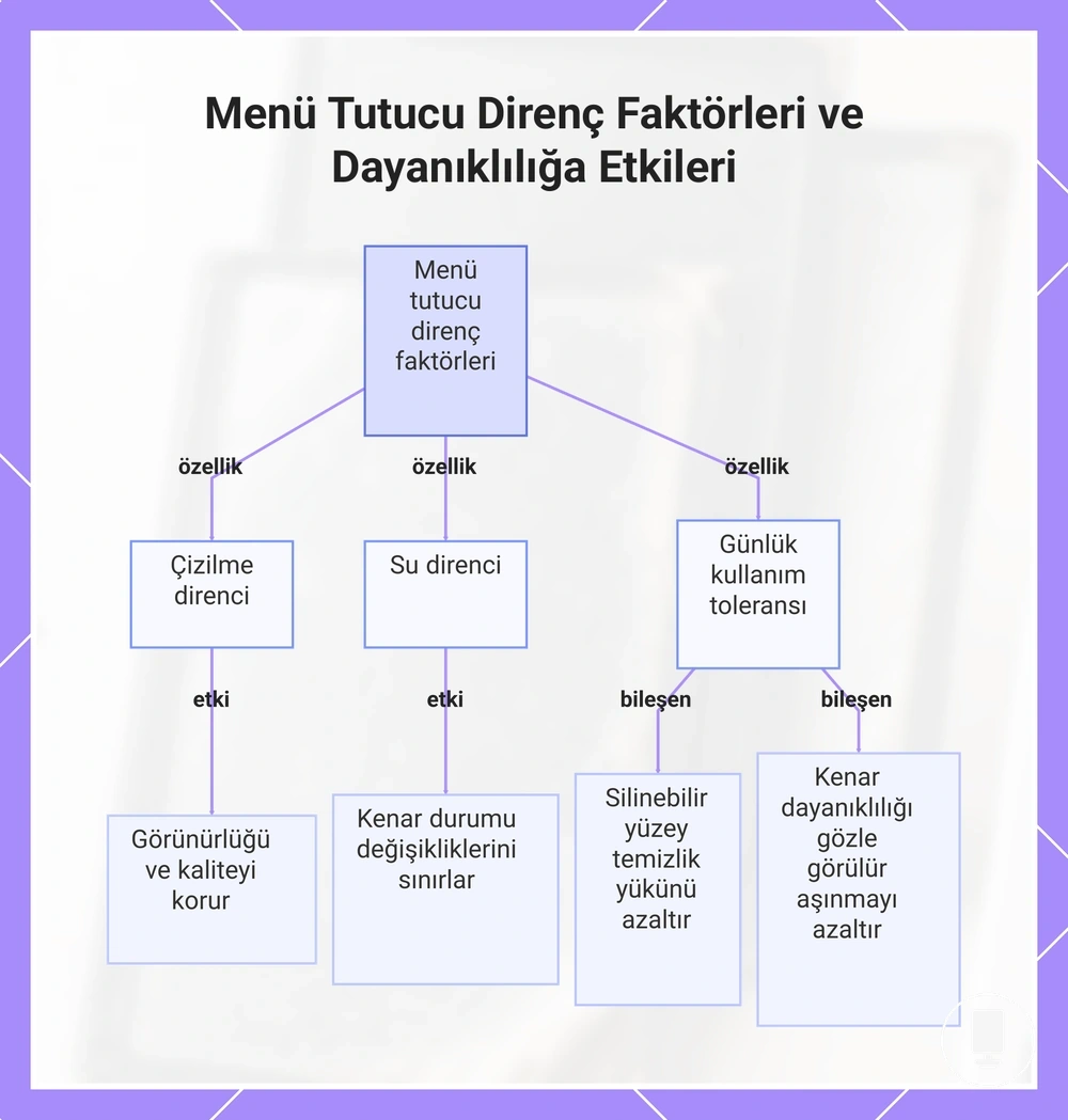 Menü Tutucu Direnç Faktörleri ve Dayanıklılığa Etkileri