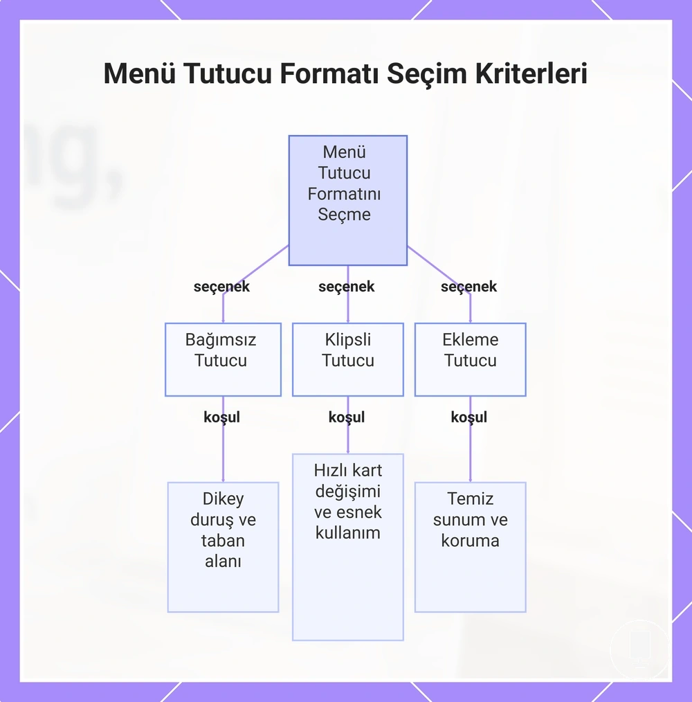 Menü Tutucu Formatı Seçim Kriterleri