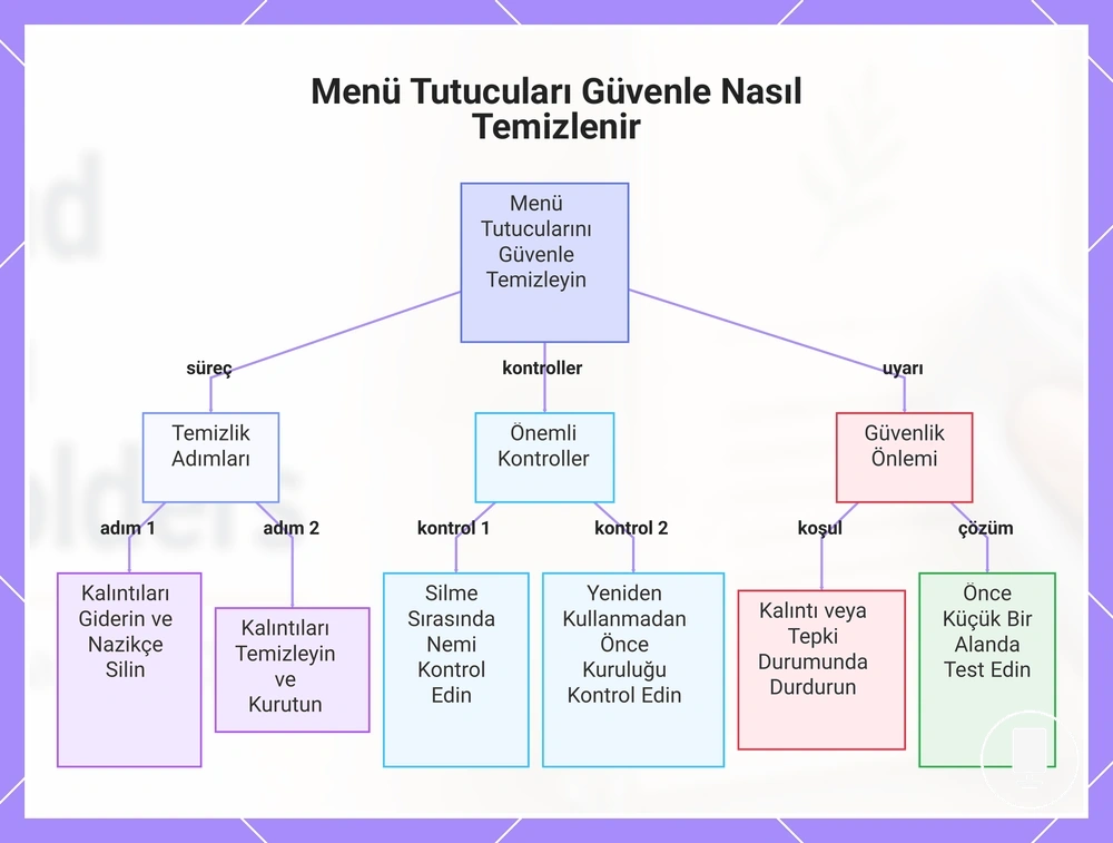 Menü Tutucuları Güvenle Nasıl Temizlenir