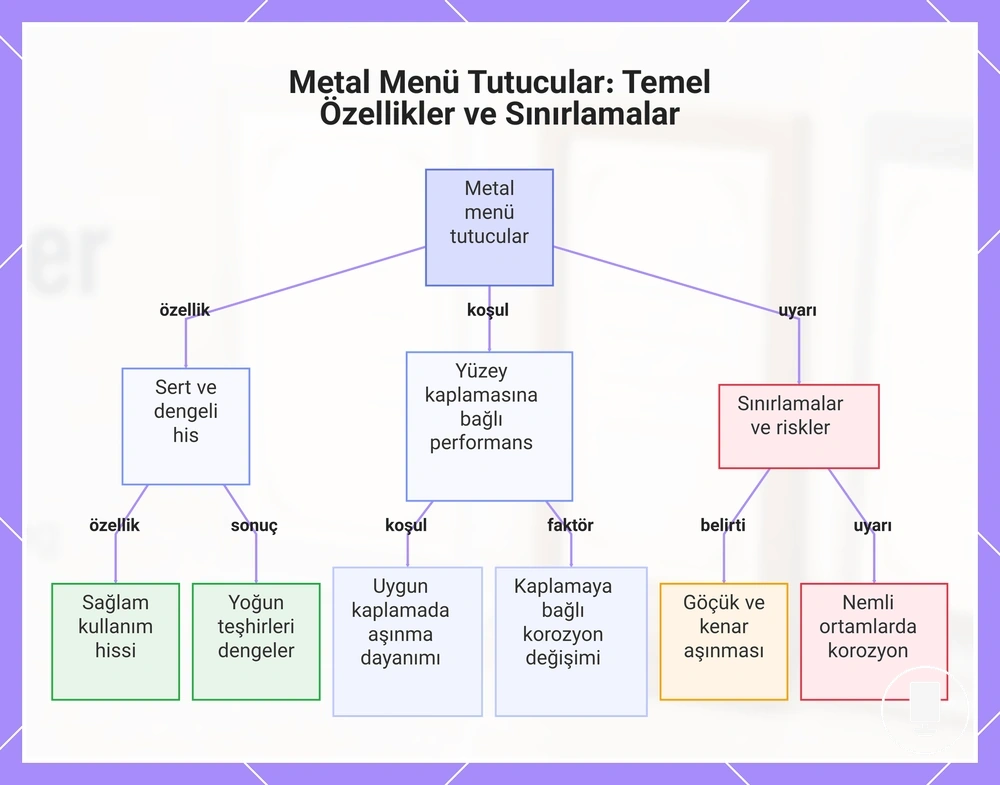 Metal Menü Tutucular: Temel Özellikler ve Sınırlamalar