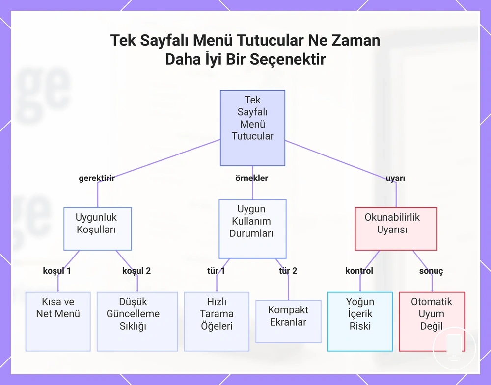 Tek Sayfalı Menü Tutucular Ne Zaman Daha İyi Bir Seçenektir