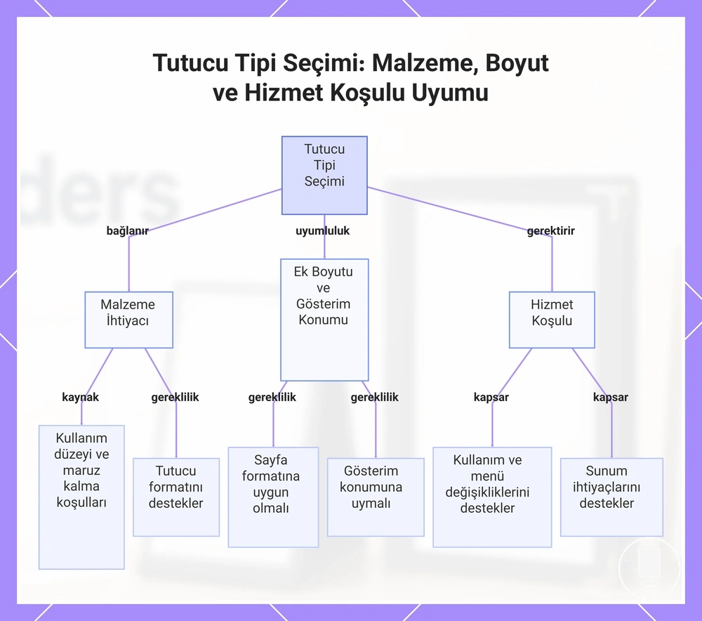 Tutucu Tipi Seçimi: Malzeme, Boyut ve Hizmet Koşulu Uyumu