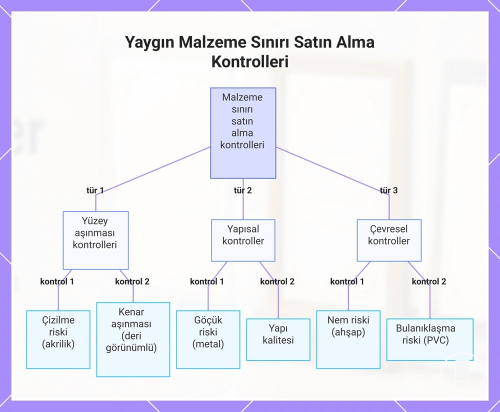 Yaygın Malzeme Sınırı Satın Alma Kontrolleri